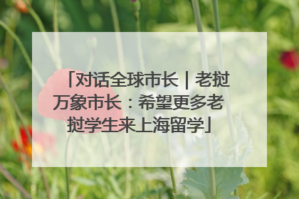 对话全球市长｜老挝万象市长：希望更多老挝学生来上海留学