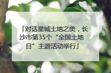 对话星城土地之美，长沙市第35个“全国土地日”主题活动举行