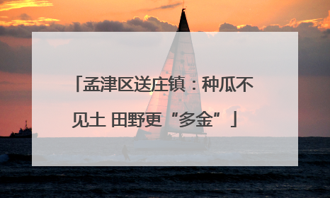 孟津区送庄镇：种瓜不见土 田野更“多金”