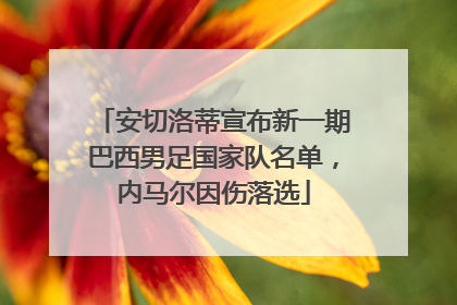 安切洛蒂宣布新一期巴西男足国家队名单，内马尔因伤落选
