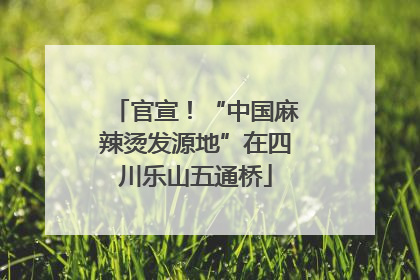 官宣！“中国麻辣烫发源地”在四川乐山五通桥