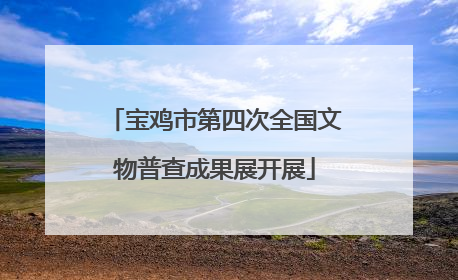 宝鸡市第四次全国文物普查成果展开展