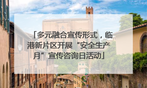 多元融合宣传形式，临港新片区开展“安全生产月”宣传咨询日活动