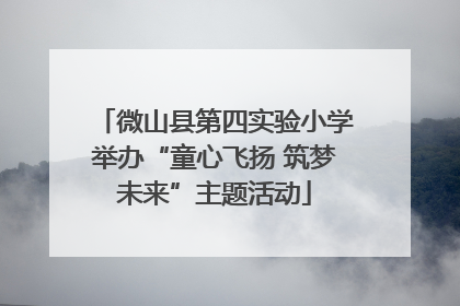 微山县第四实验小学举办“童心飞扬 筑梦未来”主题活动