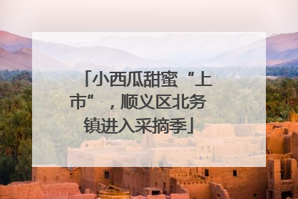 小西瓜甜蜜“上市”，顺义区北务镇进入采摘季