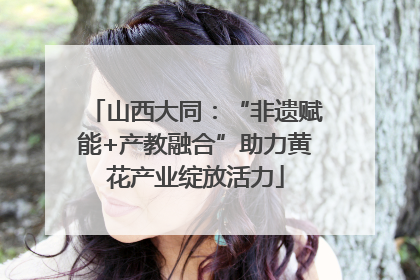 山西大同：“非遗赋能+产教融合”助力黄花产业绽放活力
