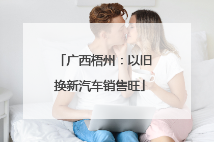 广西梧州：以旧换新汽车销售旺