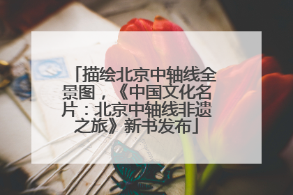 描绘北京中轴线全景图，《中国文化名片：北京中轴线非遗之旅》新书发布