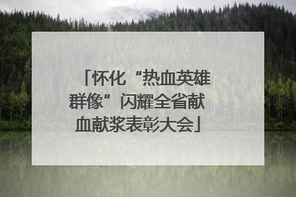 怀化“热血英雄群像”闪耀全省献血献浆表彰大会