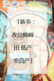 新乡：改良障碍田 低产变高产
