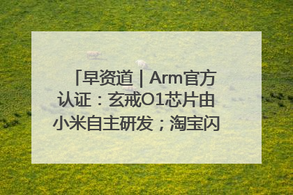 早资道｜Arm官方认证：玄戒O1芯片由小米自主研发；淘宝闪购联合饿了么日订单超4000万