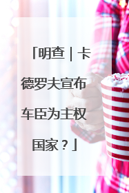明查｜卡德罗夫宣布车臣为主权国家？