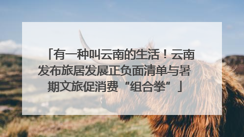 有一种叫云南的生活！云南发布旅居发展正负面清单与暑期文旅促消费“组合拳”