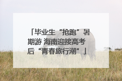 毕业生“抢跑”暑期游 海南迎接高考后“青春旅行潮”