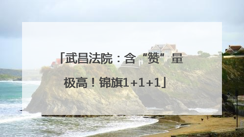 武昌法院：含“赞”量极高！锦旗1+1+1
