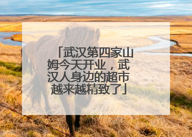 武汉第四家山姆今天开业，武汉人身边的超市越来越精致了