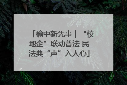 榆中新先事｜“校地企”联动普法 民法典“声”入人心