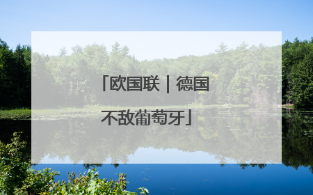 欧国联｜德国不敌葡萄牙