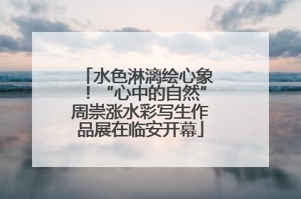 水色淋漓绘心象！“心中的自然”周崇涨水彩写生作品展在临安开幕