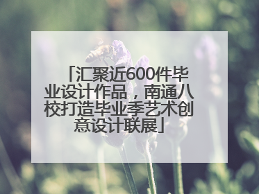 汇聚近600件毕业设计作品，南通八校打造毕业季艺术创意设计联展