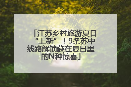 江苏乡村旅游夏日“上新”！9条苏中线路解锁藏在夏日里的N种惊喜