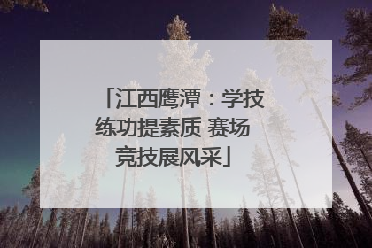 江西鹰潭：学技练功提素质 赛场竞技展风采