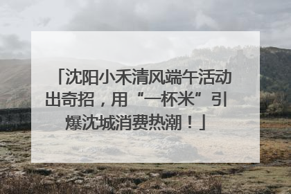 沈阳小禾清风端午活动出奇招，用“一杯米”引爆沈城消费热潮！