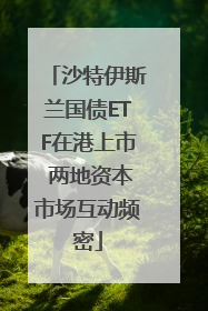 沙特伊斯兰国债ETF在港上市 两地资本市场互动频密