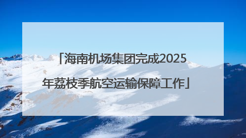 海南机场集团完成2025年荔枝季航空运输保障工作
