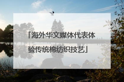 海外华文媒体代表体验传统棉纺织技艺