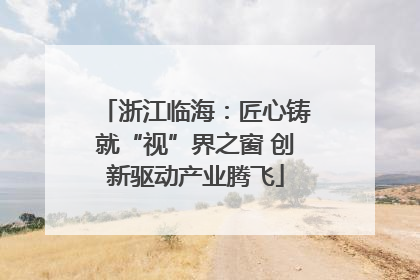 浙江临海：匠心铸就“视”界之窗 创新驱动产业腾飞