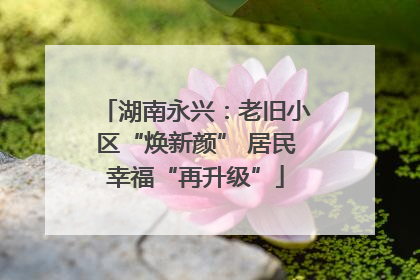 湖南永兴：老旧小区“焕新颜” 居民幸福“再升级”