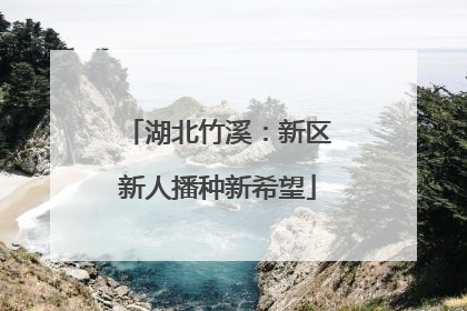 湖北竹溪：新区新人播种新希望