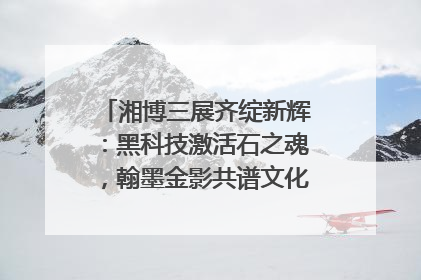 湘博三展齐绽新辉：黑科技激活石之魂，翰墨金影共谱文化遗产日华章