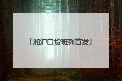 湘沪白货班列首发