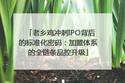 老乡鸡冲刺IPO背后的标准化密码：加盟体系的全链条品控升级
