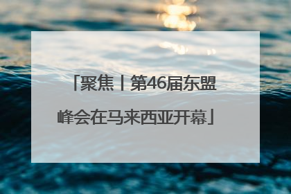 聚焦丨第46届东盟峰会在马来西亚开幕