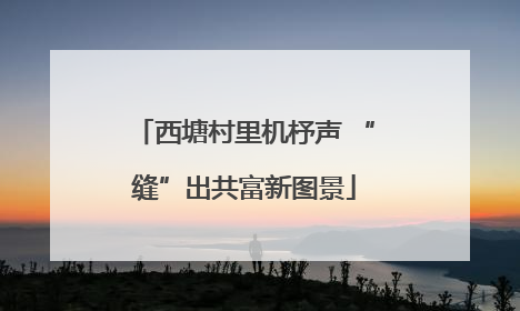 西塘村里机杼声 “缝”出共富新图景