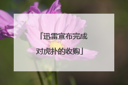 迅雷宣布完成对虎扑的收购