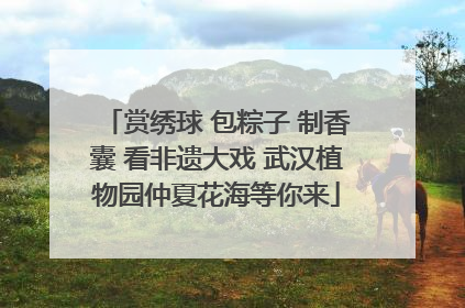 赏绣球 包粽子 制香囊 看非遗大戏 武汉植物园仲夏花海等你来