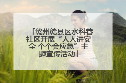 赣州赣县区水科巷社区开展“人人讲安全 个个会应急”主题宣传活动