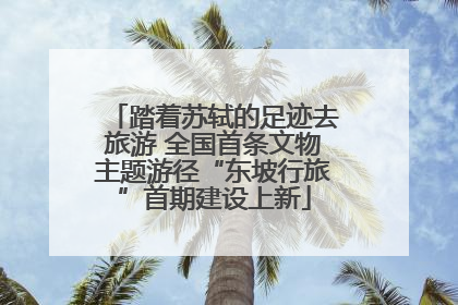 踏着苏轼的足迹去旅游 全国首条文物主题游径“东坡行旅”首期建设上新