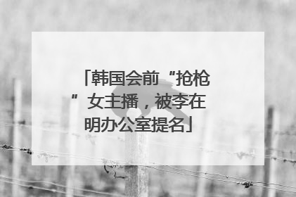 韩国会前“抢枪”女主播，被李在明办公室提名