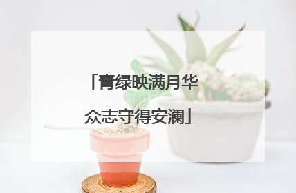 青绿映满月华 众志守得安澜