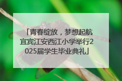 青春绽放，梦想起航 宜宾江安西江小学举行2025届学生毕业典礼