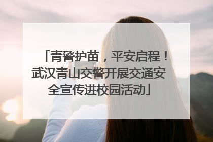 青警护苗，平安启程！武汉青山交警开展交通安全宣传进校园活动