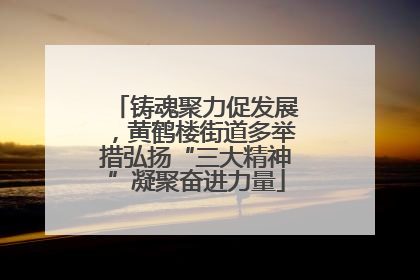 铸魂聚力促发展，黄鹤楼街道多举措弘扬“三大精神”凝聚奋进力量