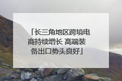 长三角地区跨境电商持续增长 高端装备出口势头良好