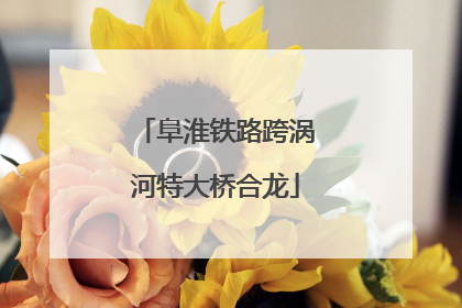 阜淮铁路跨涡河特大桥合龙
