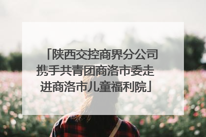 陕西交控商界分公司携手共青团商洛市委走进商洛市儿童福利院